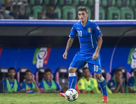 Tuyển Italia sẽ vắng Marco Verratti, một trong những cái tên xuất sắc.
